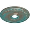 Ekena Millwork Munich Ceiling Medallion (Canopies up to 5 5/8"), 17 1/2"OD x 3 5/8"ID x 1"P, Copper Green Patina CM17MUCGS - alternate 2